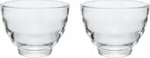 Glass tea cup set HARIO Yunomi — 2 pcs, 170 ml each, heat-resistant borosilicate glass