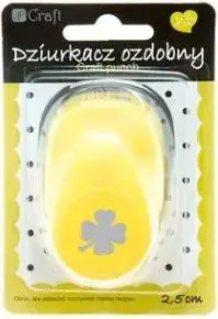 Paper punch DP Craft JCDZ-110-233 — decorative punch 'Clover' for craft paper and cardstock