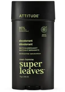 Dezodorants-stick Attitude SUPER LEAVES vīriešiem — Matcha un bergamote, 75 g