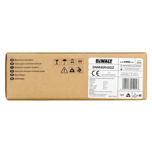 Cap nails DeWalt DNM40R40GZ — 40x4 mm, 2000 pcs Photo 2