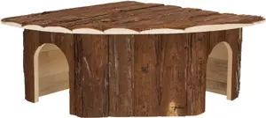 Small animal habitat décor Trixie 62044 — wooden hideout 520×180×370 mm