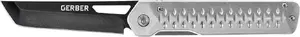Folding knife Gerber Ayako, stainless steel blade, pocket knife, silver