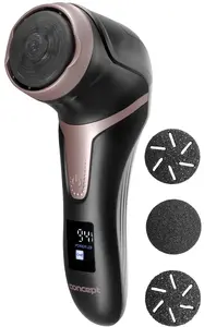 Foot pumice Concept Solution PN3020 with built-in battery, 49.3×75.2×163.1 mm, black/rose gold