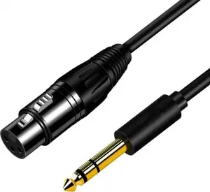 Микрофонный кабель Mozos MCABLE-XLR-FJ XLR (гнездо) — джек 6,35 мм, длина 3 м