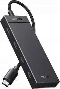 USB-C хаб No name 4 порта USB-C 3.2, кабель 30 см, чёрный