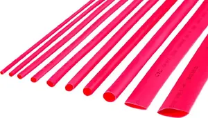 Sarīvējamā termotubule Cabletech 6,5 mm Ø × 1 m, sarkanā