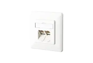 Розетка RJ-45 MetzConnect 1307381002-I — белая, сертификация ISO/IEC 11801, 80,5×80,5×39,5 мм
