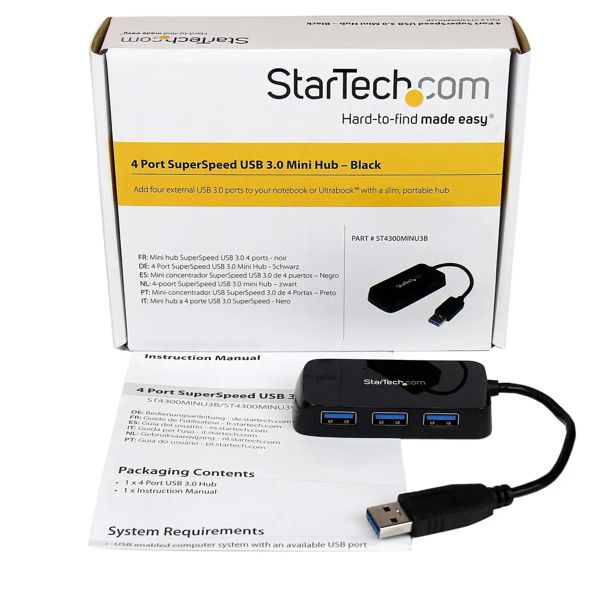 LC-Power ST4300MINU3B USB 3.0 мини‑хаб 4 порта Photo 5