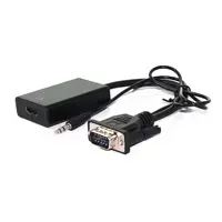 Video cable adapter Sonstige 12.99.3117 0.15 m HDMI Type A to VGA (D-Sub) with 3.5 mm audio, black
