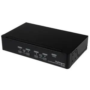KVM switch 4-port USB DisplayPort with audio Sonstige SV431DPUA — 3840x2400, USB keyboard/mouse, steel housing