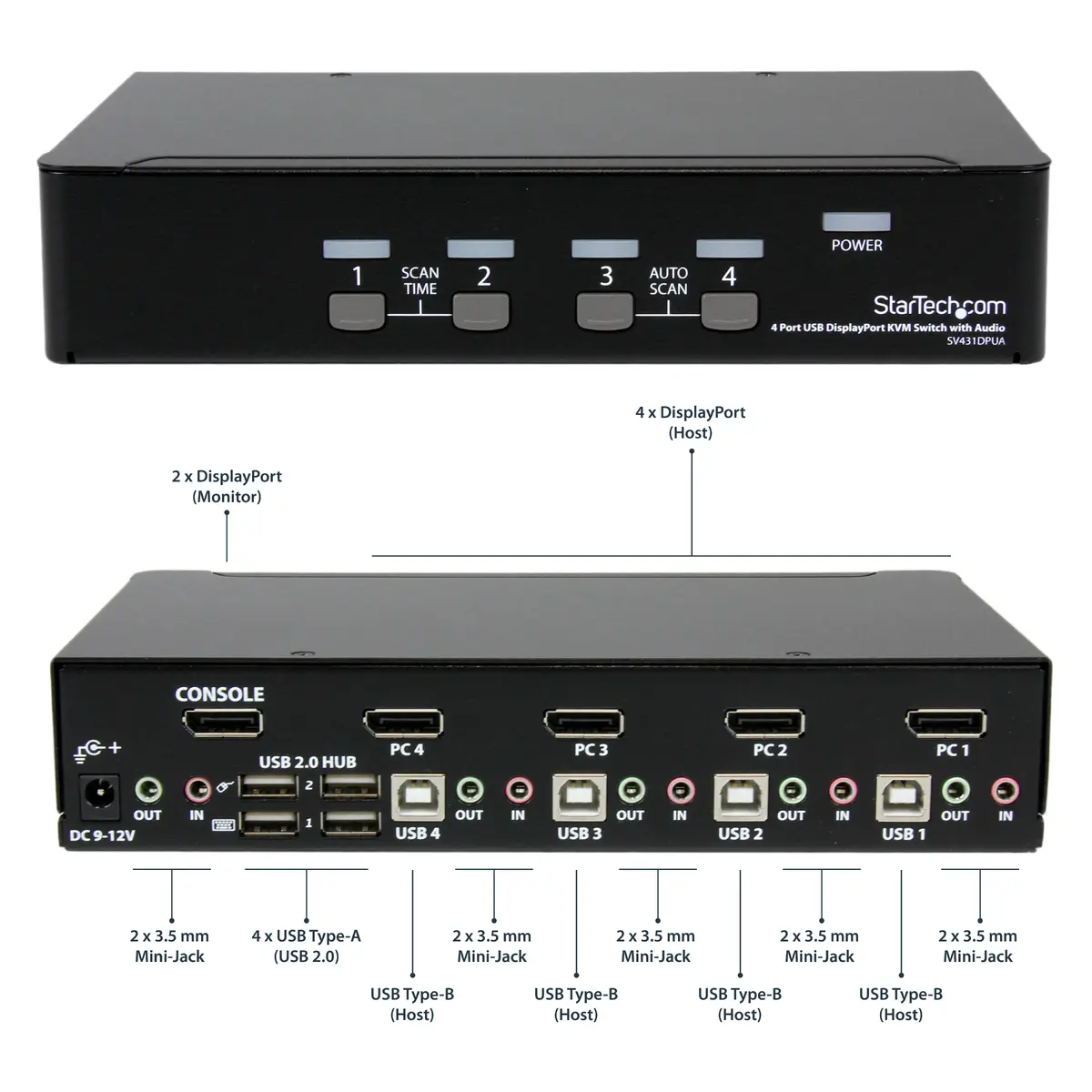 KVM switch 4-port USB DisplayPort Sonstige SV431DPUA Photo 8