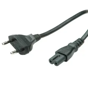 Power cable Sonstige VALUE Euro, 2-pin (C7), black, 1.8 m