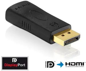 Адаптер-кабель DisplayPort — HDMI Innovation IT PI150 — DP на HDMI, позолоченные контакты, чёрный