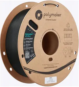 Polmask HT-PLA 1.75 mm filament, black, 1 kg spool