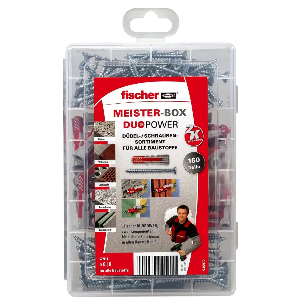 Анкер Fischer duebel MEISTER-BOX DUOPOWER, 80 шт. Photo 4