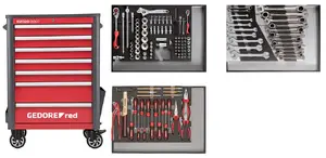 Gedore instrumentu komplekts R22071004 — 129 gab., kopējais svars 93.6 kg