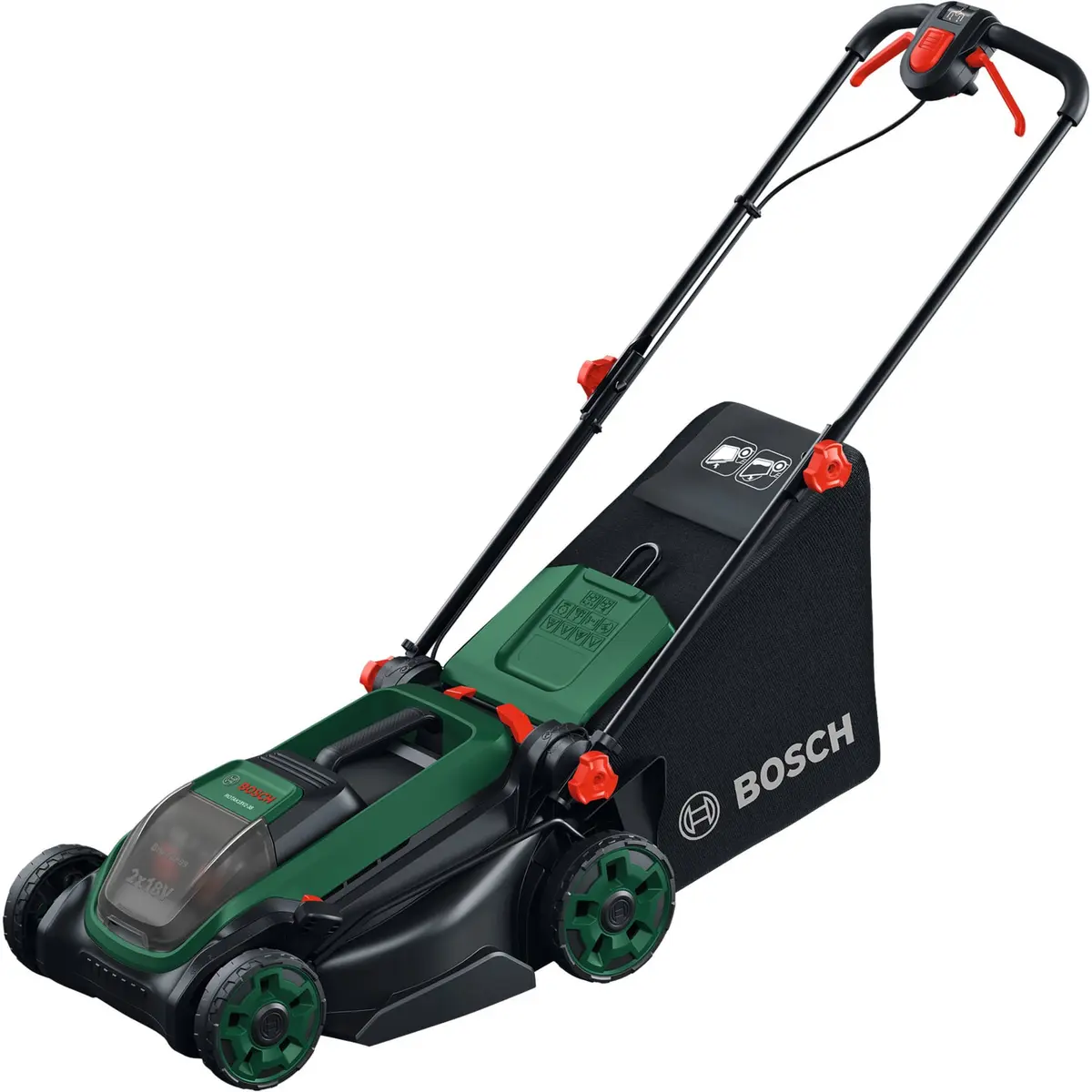 Akumulators zāles pļāvējs Bosch Rotak 18V2-38