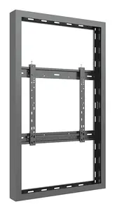 Wall enclosure MULTIBRACKETS M Pro Series for 50" high-brightness displays, steel, black, 803×119×1254 mm