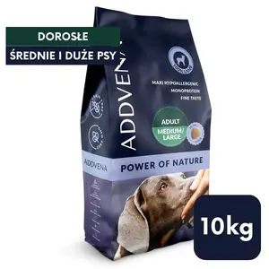 Sausais barības produkts suņiem ADDVENA Power of Nature pieaugušiem vidējām un lielām šķirnēm 10 kg