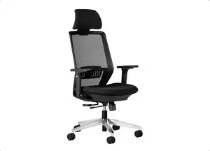 Ergonomiska biroja krēsls BEMONDI SPECTRUM CZ — polsterēta sēdvieta, auduma atzveltne, regulējams galvas balsts/rokas balsti, max slodze 130 kg