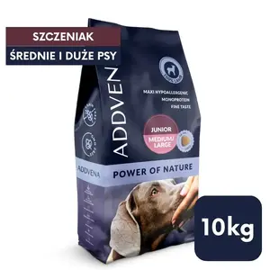 Sausais barības maisījums kucēniem ADDVENA Power of Nature vidējām un lielām šķirnēm 10 kg