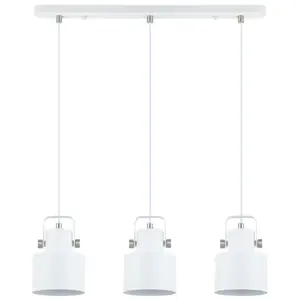 Потолочная лампа BESK 3×E27 Макс 40W 220–240V белая, 560×115×1393 мм, кабель 1.2 м