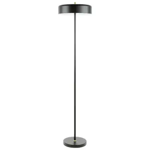 Торшер BESK 2xE27, макс. 40W, 220–240V, чёрный с золотыми акцентами, кабельный выключатель, 1.8 м