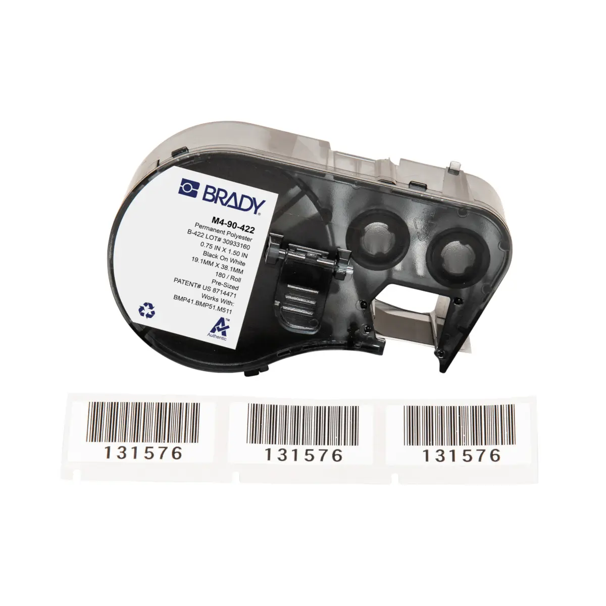 Brady M4-90-422 Printer Labels Photo 1