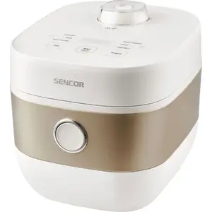 Rice cooker SENCOR SRM1600WH with 1.6 L capacity, ceramic-coated inner pot, 6 preset programs