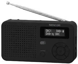 Portable DAB+ Digital Radio SENCOR SRD7210B with Bluetooth 5.0, USB, microSD, 800 mAh Battery
