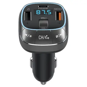 Auto BT/FM raidītājs SENCOR SWM5000 ar USB-C PD 30W, QC3.0 18W, Bluetooth 5.3, FM 87.5–108 MHz