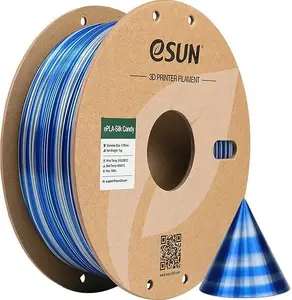 Filament eSun EPLA-SILK CANDY 1.75 mm — 1 kg, Silver Blue silk PLA