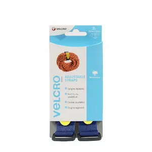 Hook-and-loop fastener Velcro VEL-EC60327 — 25 mm × 920 mm, Blue and Yellow, 2 pcs