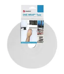 Velcro One Wrap Tape cable tie Velcro Polypropylene 25000 mm x 10 mm White