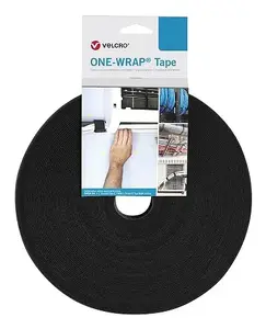 Velcro One-Wrap Cable Tie Velcro 25000 mm × 13 mm Polypropylene Black
