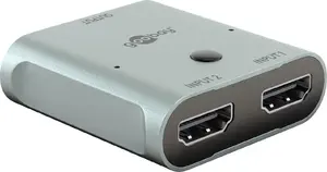 HDMI switch 2-to-1 WENTRONIC 77791 — 2 inputs, 1 output, manual switch