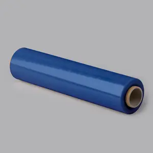 Stretch wrap film van lauwer™ 45 cm × 270 m, 17 µm, blue – pallet wrapping film