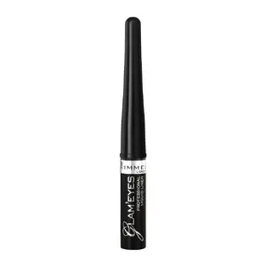 Liquid Eyeliner Rimmel Glam'Eyes Professional 001 Black Glamour 3.5ml, pot dispenser