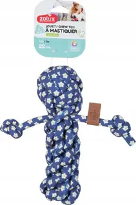 Nobleza suņu košļājamā rotaļlieta lellīte ar auklu Blue Flower 22 cm
