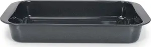 Frying Pan ALPINA 36 x 26 cm, black steel, flat roasting pan