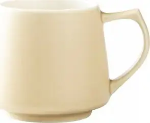 Ceramic mug Origami Aroma 320 ml, matte beige