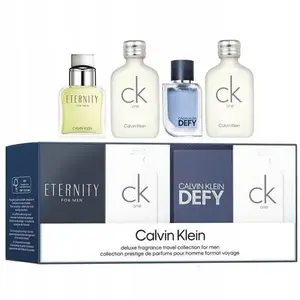 Eau de Toilette set calvin klein: Eternity for Men 10 ml, CK One 2×10 ml, Defy 5 ml