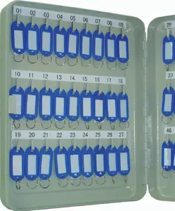 Key cabinet/organizer Q-Connect KF04273, blue, wall-mountable key box