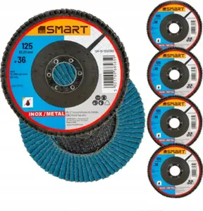 Cutting flap disc Smart 125 mm grit 36 stainless steel/metal for angle grinder