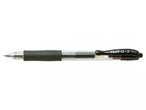 Gēla pildspalva PILOT Pilot G-2 Black — uzgali 0,5 mm, melna tinte