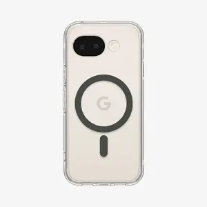 Чехол Spigen Ultra Hybrid (Mag Fit) для Google Pixel 10a — TPU/PC, прозрачный с графитовыми вставками, для экрана 6,3"