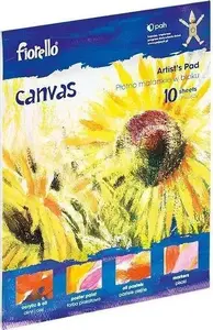 Canvas pad Fiorello 16 x 20 inches, pre-stretched painting canvas sheets in block, art canvas