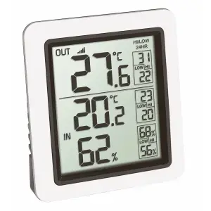 Электронный термометр для помещения и улицы tfa dostmann INFO, питание AA, °C, 77×22×86 мм