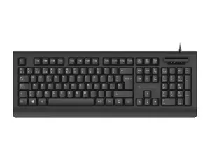 CONCEPTRONIC USB tastatūra ar Smart ID kartes lasītāju KAYNE01IT — pilna izmēra 105 taustiņi, itāļu izkārtojums, vadu savienojums, 1.5 m kabelis, melna