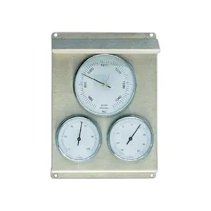 Цифровая метеостанция TFA-Dostmann 20.2010.60 — наружный барометр, гигрометр, термометр, металлическая, 160×70×220 мм